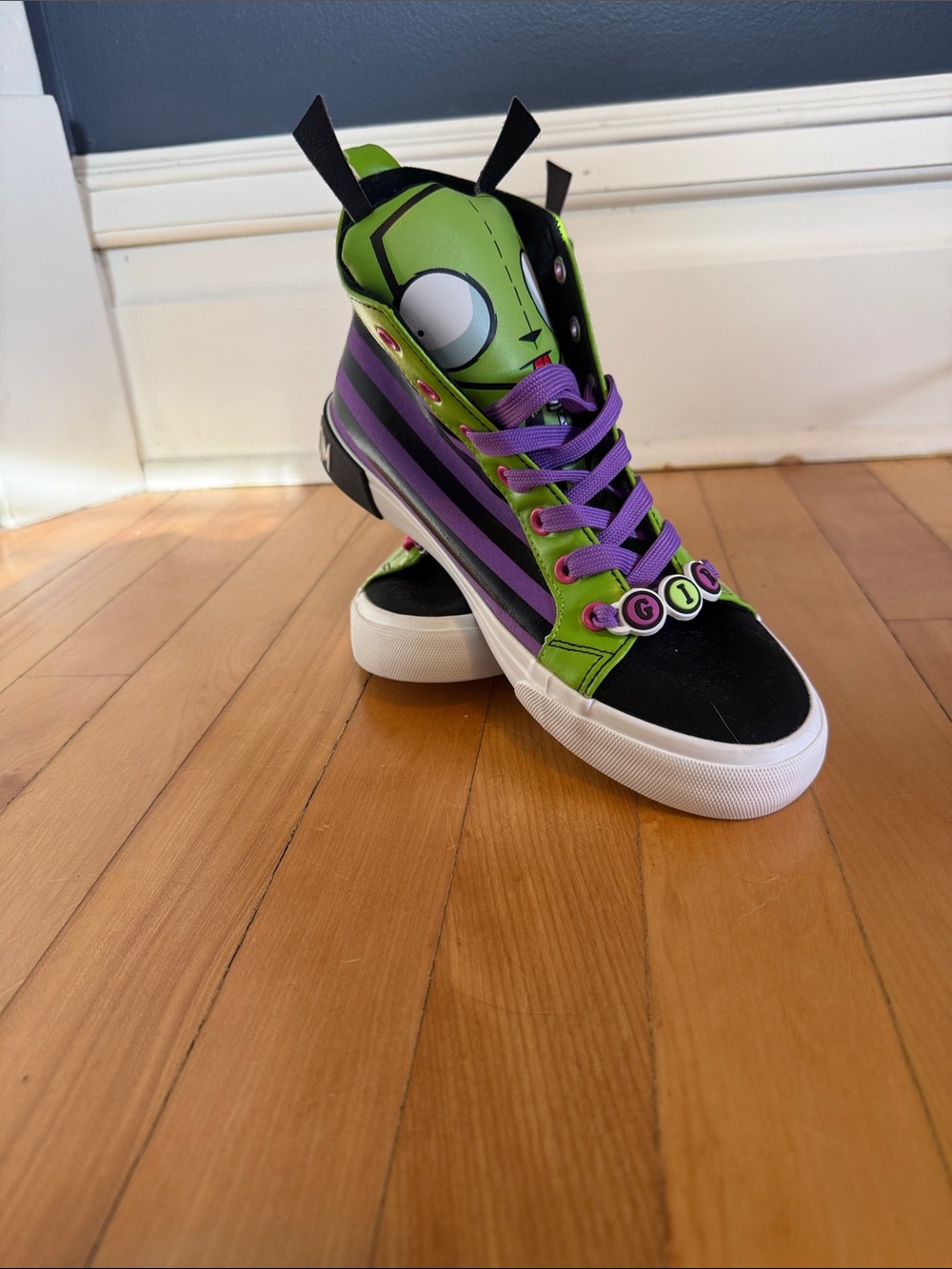 Size 7 Invader Zim Gir high top sneakers - Picture 5 of 5